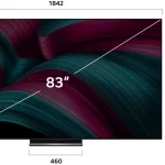 ابعاد تلویزیون ۸۵ اینچ | اندازه دقیق، فاصله دید ایده‌آل و نکات مهم نصب و خرید