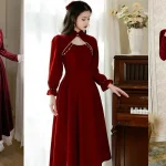 ۵۷ مدل لباس شب یلدا برای عروس